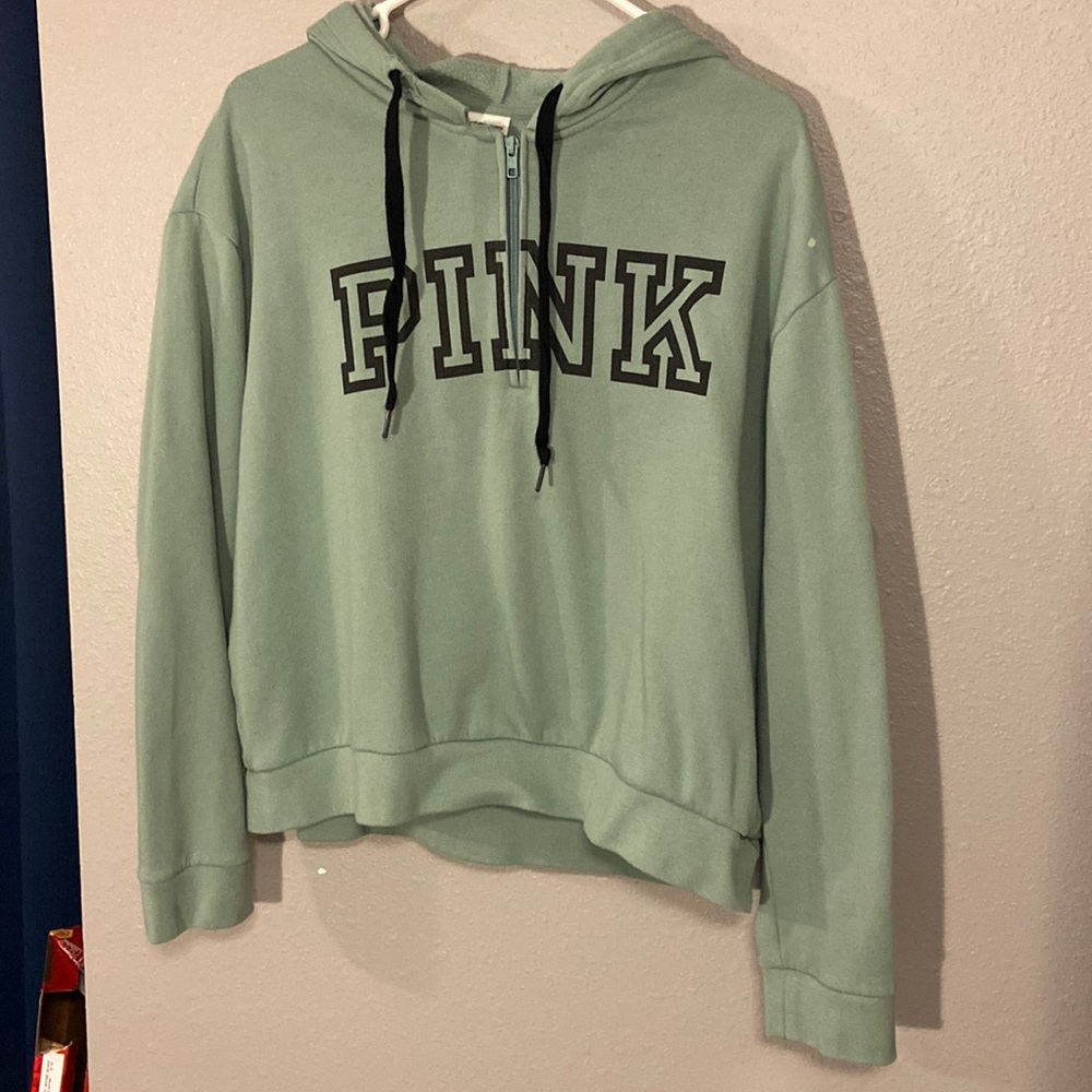Pink Cropped Hoodie- Size L